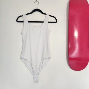 White Sleeveless Bodysuit